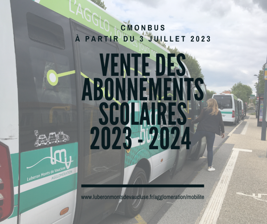 abonnements scolaires CMONBUS